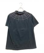 NEIGHBORHOODネイバーフッド）の古着「00s archive spider web cotton knit」｜ブラック