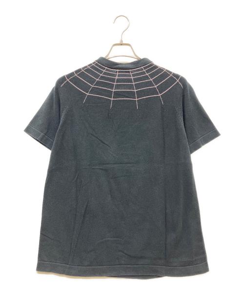 NEIGHBORHOOD（ネイバーフッド）NEIGHBORHOOD (ネイバーフッド) 00s archive spider web cotton knit ブラック サイズ:SIZEMの古着・服飾アイテム