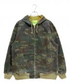 SWAGGERスワッガー）の古着「カモ柄ダックジャケット」｜オリーブ