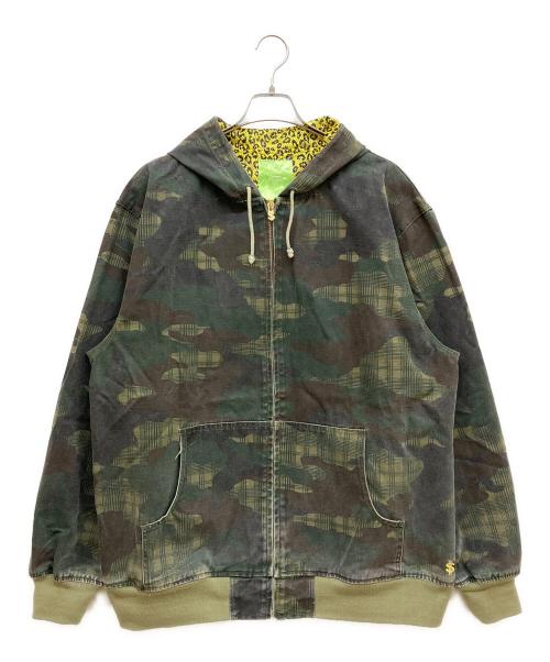 SWAGGER（スワッガー）SWAGGER (スワッガー) カモ柄ダックジャケット オリーブ サイズ:Freeの古着・服飾アイテム
