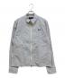 FRED PERRY（フレッドペリー）の古着「Striped Seersucker Zip Through Overshirt」｜ホワイト
