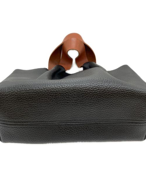 HENDER SCHEME（エンダースキーマ）HENDER SCHEME (エンダースキーマ) piano bag medium ブラウン×ブラックの古着・服飾アイテム