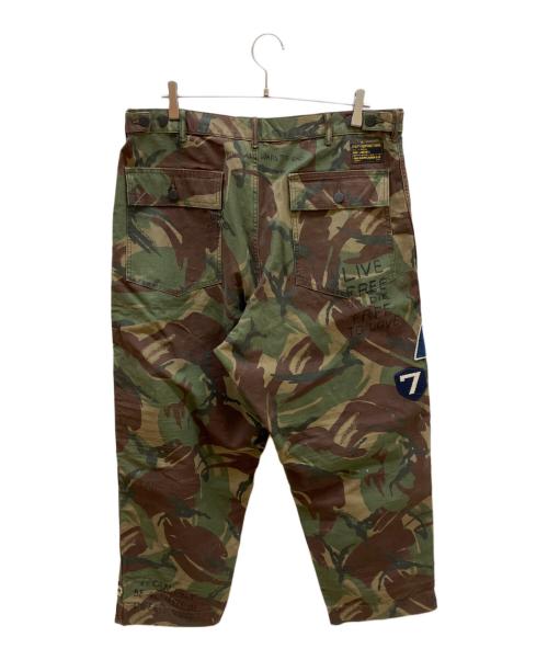 POLO RALPH LAUREN（ポロ・ラルフローレン）POLO RALPH LAUREN (ポロ・ラルフローレン) カモ柄ベイカーパンツ オリーブ×ブラウン サイズ:86ｃｍ（W34）の古着・服飾アイテム
