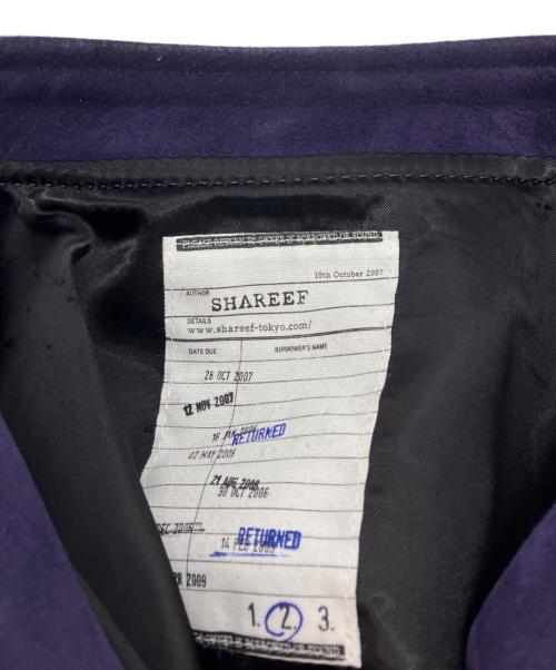 SHAREEF（シャリーフ）SHAREEF (シャリーフ) SHEEP LEATHER DOUBLE-ZIP BLOUSON パープル×イエロー サイズ:2の古着・服飾アイテム
