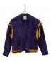 SHAREEF（シャリーフ）の古着「SHEEP LEATHER DOUBLE-ZIP BLOUSON」｜パープル×イエロー