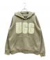 UGG（アグ）の古着「fluff Logo Hoodie」｜ライトグリーン