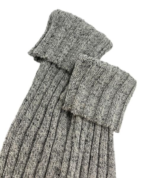 AURALEE（オーラリー）AURALEE (オーラリー) SILK COTTON MELANGE RIB KNIT V-NECK P/O グレー サイズ:Sの古着・服飾アイテム