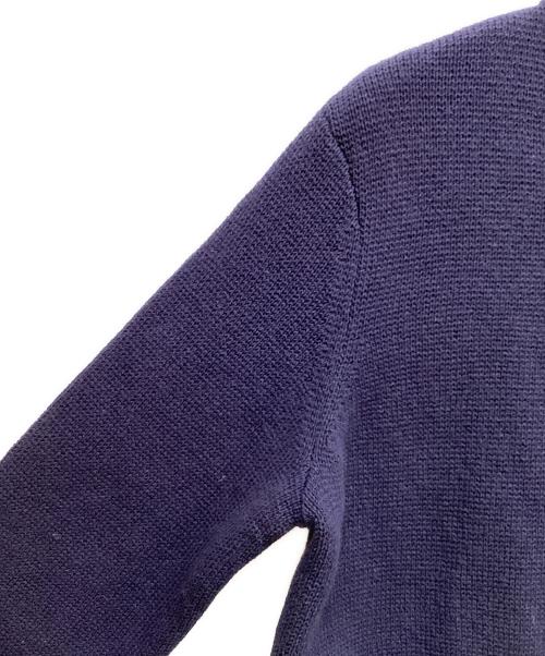MACPHEE（マカフィー）MACPHEE (マカフィー) ハーフミラノリブ クロップドカーディガン ネイビー サイズ:Sの古着・服飾アイテム