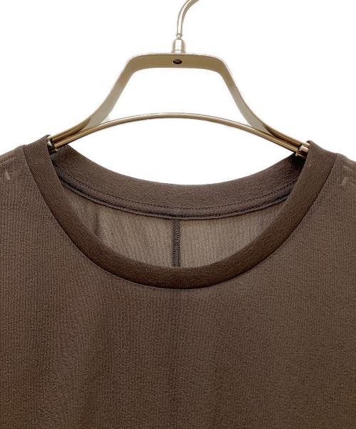 Noble（ノーブル）Noble (ノーブル) シアースキニーノースリーブトップス ブラウン サイズ:SIZE Freeの古着・服飾アイテム