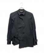 COMME des GARCONS HOMME PLUSコムデギャルソンオムプリュス）の古着「変形ショートトレンチコート」｜ブラック
