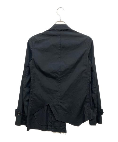 COMME des GARCONS HOMME PLUS（コムデギャルソンオムプリュス）COMME des GARCONS HOMME PLUS (コムデギャルソンオムプリュス) 変形ショートトレンチコート ブラック サイズ:XSの古着・服飾アイテム