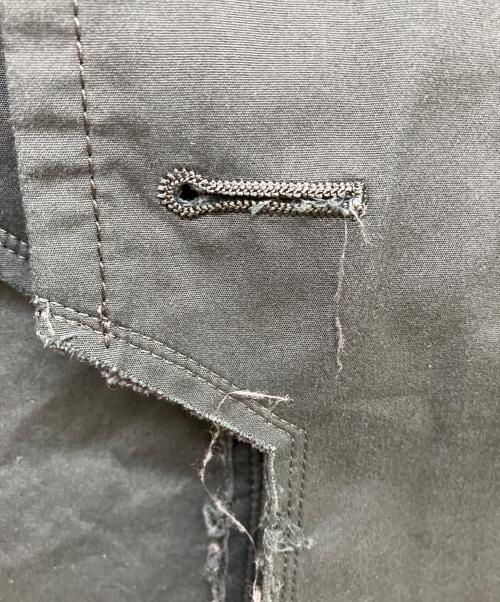 COMME des GARCONS HOMME PLUS（コムデギャルソンオムプリュス）COMME des GARCONS HOMME PLUS (コムデギャルソンオムプリュス) 変形ショートトレンチコート ブラック サイズ:XSの古着・服飾アイテム