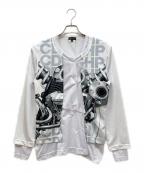 COMME des GARCONS HOMME PLUSコムデギャルソンオムプリュス）の古着「ドッキングTシャツ」｜ホワイト