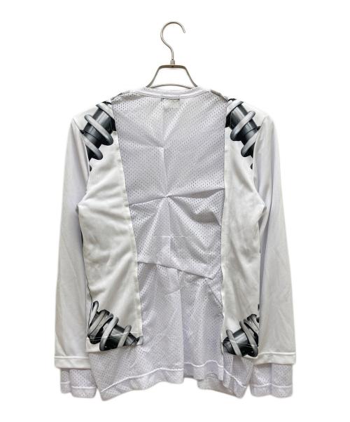 COMME des GARCONS HOMME PLUS（コムデギャルソンオムプリュス）COMME des GARCONS HOMME PLUS (コムデギャルソンオムプリュス) ドッキングTシャツ ホワイト サイズ:Sの古着・服飾アイテム
