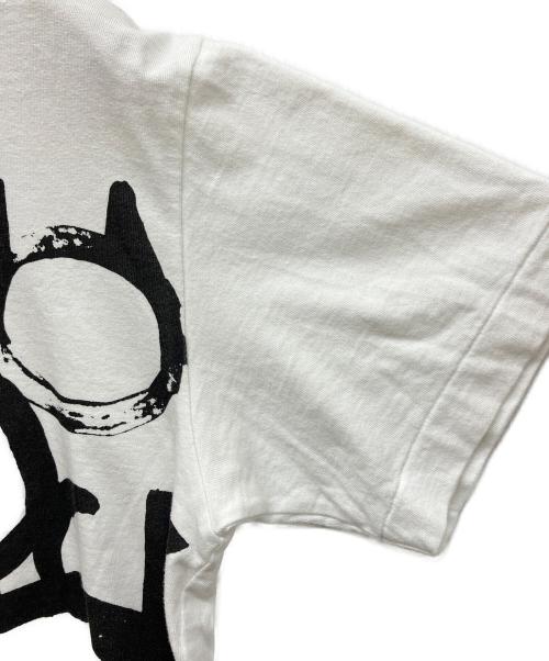 BLACK COMME des GARCONS（ブラックコムデギャルソン）BLACK COMME des GARCONS (ブラックコムデギャルソン) プリントTシャツ ホワイト サイズ:Mの古着・服飾アイテム