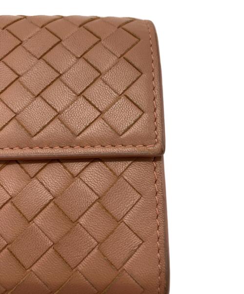BOTTEGA VENETA（ボッテガベネタ）BOTTEGA VENETA (ボッテガベネタ) 長財布 ピンクベージュの古着・服飾アイテム