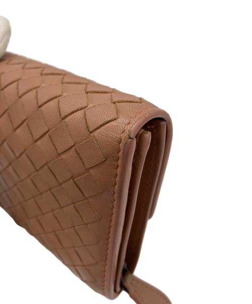 BOTTEGA VENETA（ボッテガベネタ）BOTTEGA VENETA (ボッテガベネタ) 長財布 ピンクベージュの古着・服飾アイテム