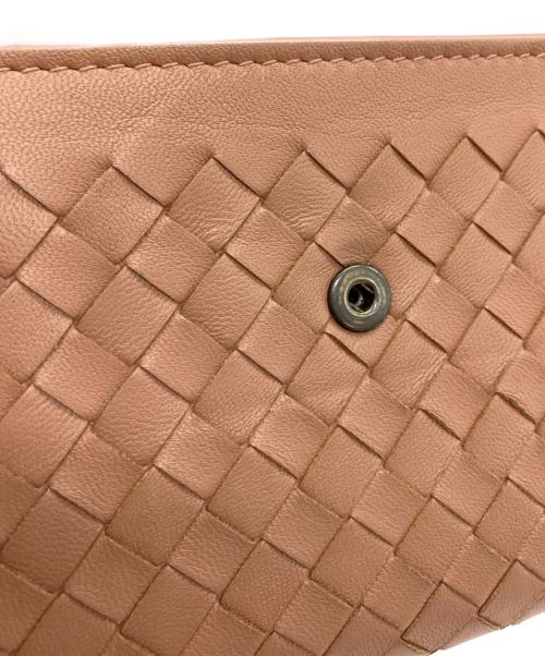 BOTTEGA VENETA（ボッテガベネタ）BOTTEGA VENETA (ボッテガベネタ) 長財布 ピンクベージュの古着・服飾アイテム