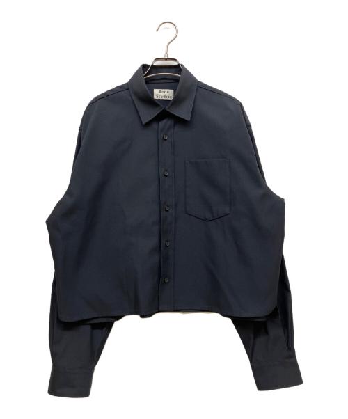 Acne studios（アクネ ストゥディオズ）Acne studios (アクネ ストゥディオズ) コットンブレイドツイルシャツ チャコールグレー サイズ:SIZE 46の古着・服飾アイテム