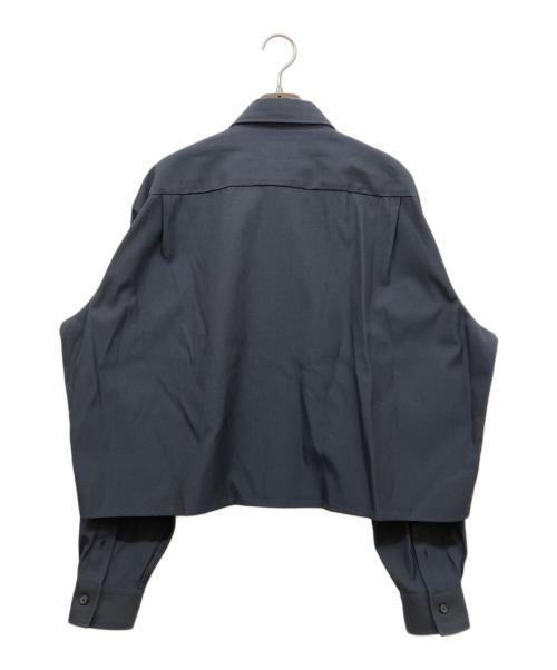 Acne studios（アクネ ストゥディオズ）Acne studios (アクネ ストゥディオズ) コットンブレイドツイルシャツ チャコールグレー サイズ:SIZE 46の古着・服飾アイテム