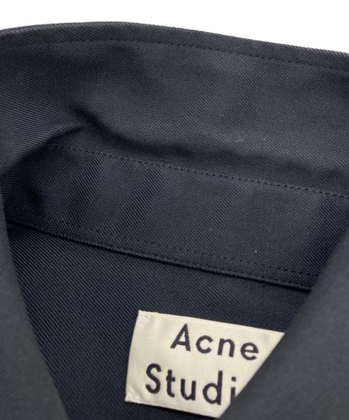Acne studios（アクネ ストゥディオズ）Acne studios (アクネ ストゥディオズ) コットンブレイドツイルシャツ チャコールグレー サイズ:SIZE 46の古着・服飾アイテム