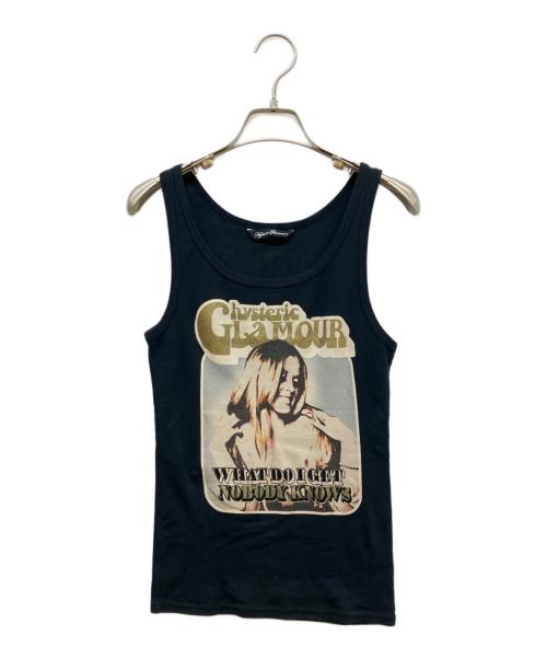Hysteric Glamour（ヒステリックグラマー）Hysteric Glamour (ヒステリックグラマー) ガールタンクトップ ブラック サイズ:Freeの古着・服飾アイテム