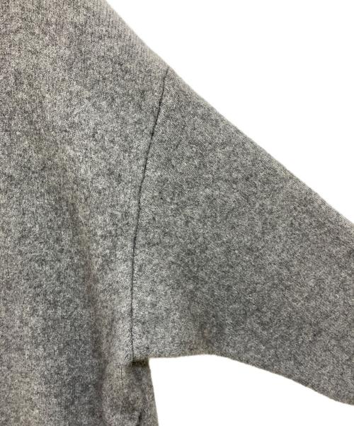 23区（ニジュウサンク）23区 (ニジュウサンク) ラクーンブレンドダブルフェイス ニットカーディガン グレー サイズ:44の古着・服飾アイテム