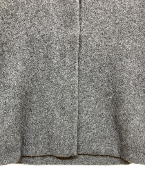 23区（ニジュウサンク）23区 (ニジュウサンク) ラクーンブレンドダブルフェイス ニットカーディガン グレー サイズ:44の古着・服飾アイテム