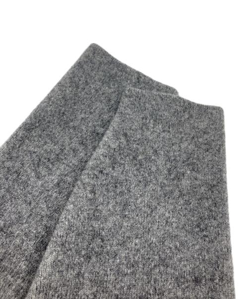 23区（ニジュウサンク）23区 (ニジュウサンク) ラクーンブレンドダブルフェイス ニットカーディガン グレー サイズ:44の古着・服飾アイテム