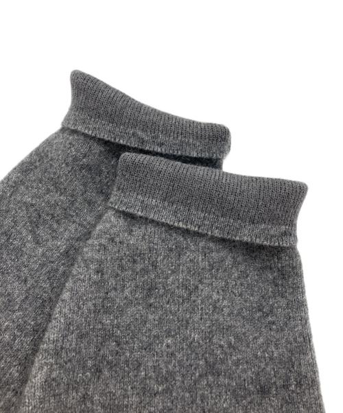 23区（ニジュウサンク）23区 (ニジュウサンク) ラクーンブレンドダブルフェイス ニットカーディガン グレー サイズ:44の古着・服飾アイテム