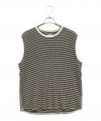 JACKMANジャックマン）の古着「Waffle Under Vest」｜ホワイト×ブラック