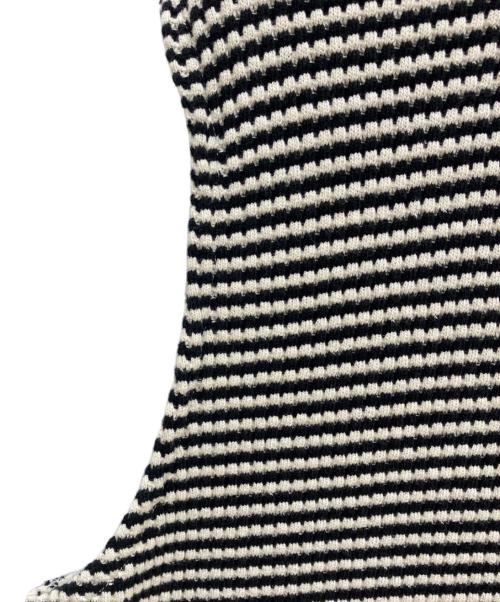 JACKMAN（ジャックマン）JACKMAN (ジャックマン) Waffle Under Vest ホワイト×ブラック サイズ:Lの古着・服飾アイテム