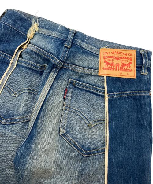 LEVI'S（リーバイス）LEVI'S (リーバイス) JUNYA WATANABE COMME des GARCONS (ジュンヤワタナベ コムデギャルソン) 再構築サイドスリットデニムパンツ インディゴ サイズ:XSの古着・服飾アイテム