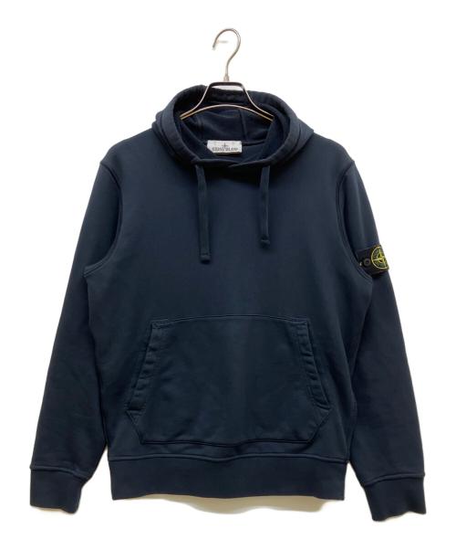 STONE ISLAND（ストーンアイランド）STONE ISLAND (ストーンアイランド) Pullover Hoodie ネイビー サイズ:Mの古着・服飾アイテム