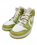 NIKEナイキ）の古着「Air Jordan 1 Mid SE」｜Vivid Green Snakeski