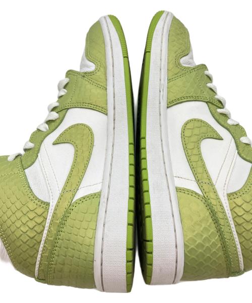 NIKE（ナイキ）NIKE (ナイキ) Air Jordan 1 Mid SE Vivid Green Snakeski サイズ:US8の古着・服飾アイテム