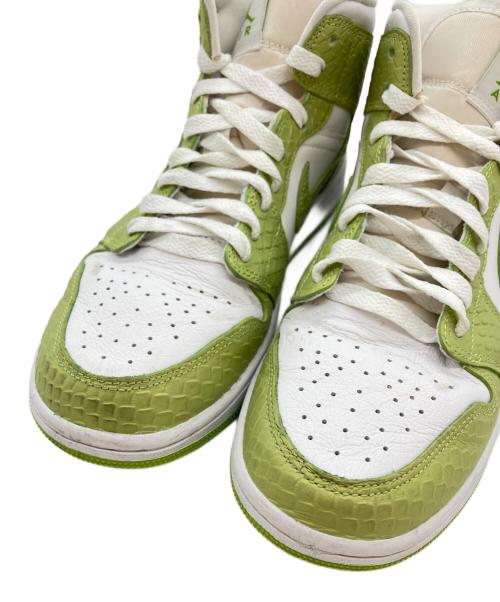 NIKE（ナイキ）NIKE (ナイキ) Air Jordan 1 Mid SE Vivid Green Snakeski サイズ:US8の古着・服飾アイテム