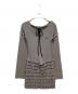 amerge.（アメルジュ）の古着「foodie frill ribbon onepiece」｜グレー