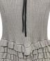 中古・古着 amerge. (アメルジュ) foodie frill ribbon onepiece グレー サイズ:M：15000円