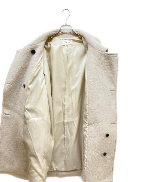 FRAY ID（フレイ アイディー）FRAY ID (フレイ アイディー) ウールバルマカンハーフコート ライトグレー サイズ:SIZE Mの古着・服飾アイテム