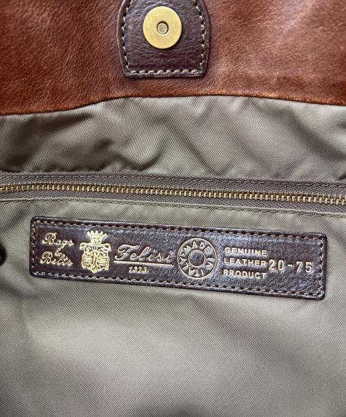 Felisi（フェリージ）Felisi (フェリージ) レザーバッグ ブラウンの古着・服飾アイテム