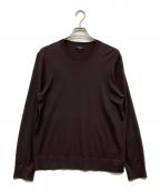 theoryセオリー）の古着「Regal Wool Crewneck Sweater」｜ブラウン