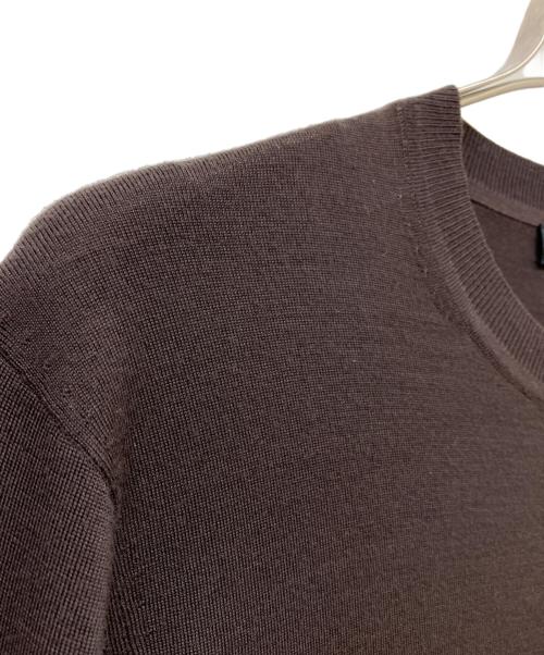 theory（セオリー）theory (セオリー) Regal Wool Crewneck Sweater ブラウン サイズ:Lの古着・服飾アイテム