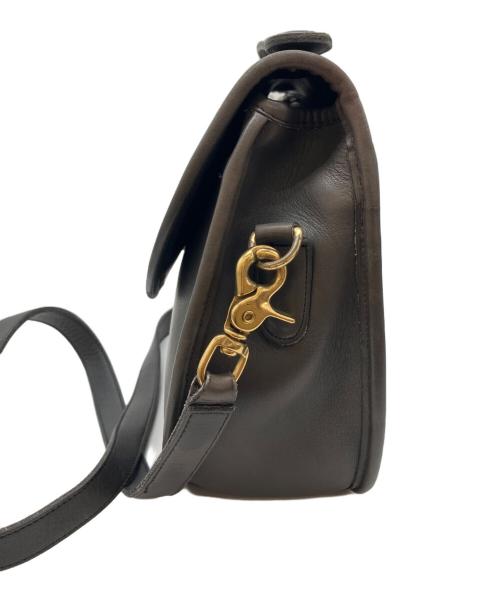 COACH（コーチ）COACH (コーチ) レザーショルダーバッグ チャコールグレーの古着・服飾アイテム