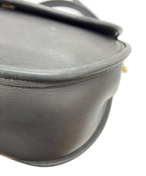 COACH（コーチ）COACH (コーチ) レザーショルダーバッグ チャコールグレーの古着・服飾アイテム