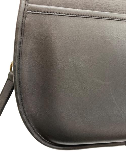COACH（コーチ）COACH (コーチ) レザーショルダーバッグ チャコールグレーの古着・服飾アイテム