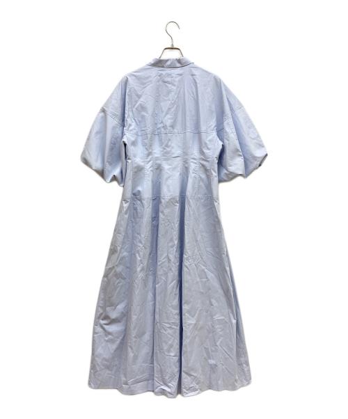 CLANE（クラネ）CLANE (クラネ) WAIST DESIGN VOLUME ONEPIECE ブルー サイズ:2 未使用品の古着・服飾アイテム