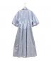 CLANE (クラネ) WAIST DESIGN VOLUME ONEPIECE ブルー サイズ:2 未使用品：10000円