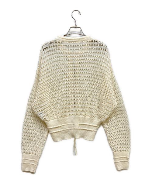 Adam et Rope（アダム エ ロペ）Adam et Rope (アダム エ ロペ) メッシュニットブルゾン アイボリー サイズ:Fの古着・服飾アイテム