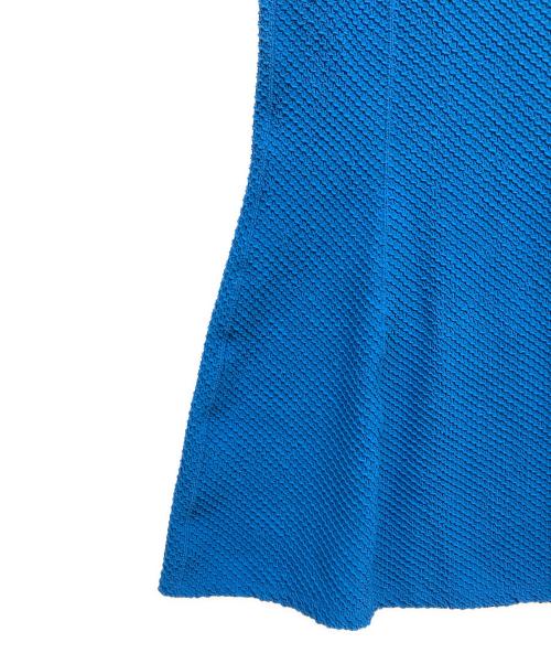 Mame Kurogouchi（マメクロゴウチ）Mame Kurogouchi (マメクロゴウチ) Shirring Jersey Jacquard Flare Skirt ブルー サイズ:3の古着・服飾アイテム